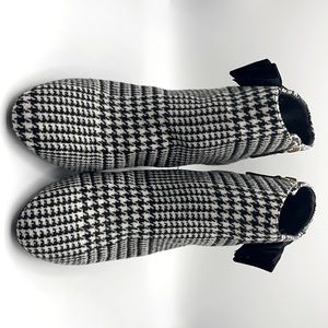 KATE SPADE-HERRINGBONE BOOTS